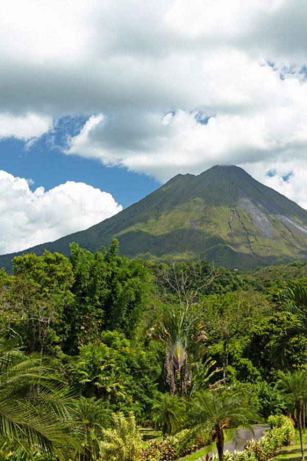 view to Arenal volcano near La Fortuna in Costa Rica